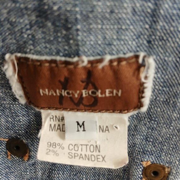 WOMENS DENIUM JACKET BY NANCY BOLEN VINTAGE GREAT CONDITION SIZE MEDIUM - Picture 5 of 11